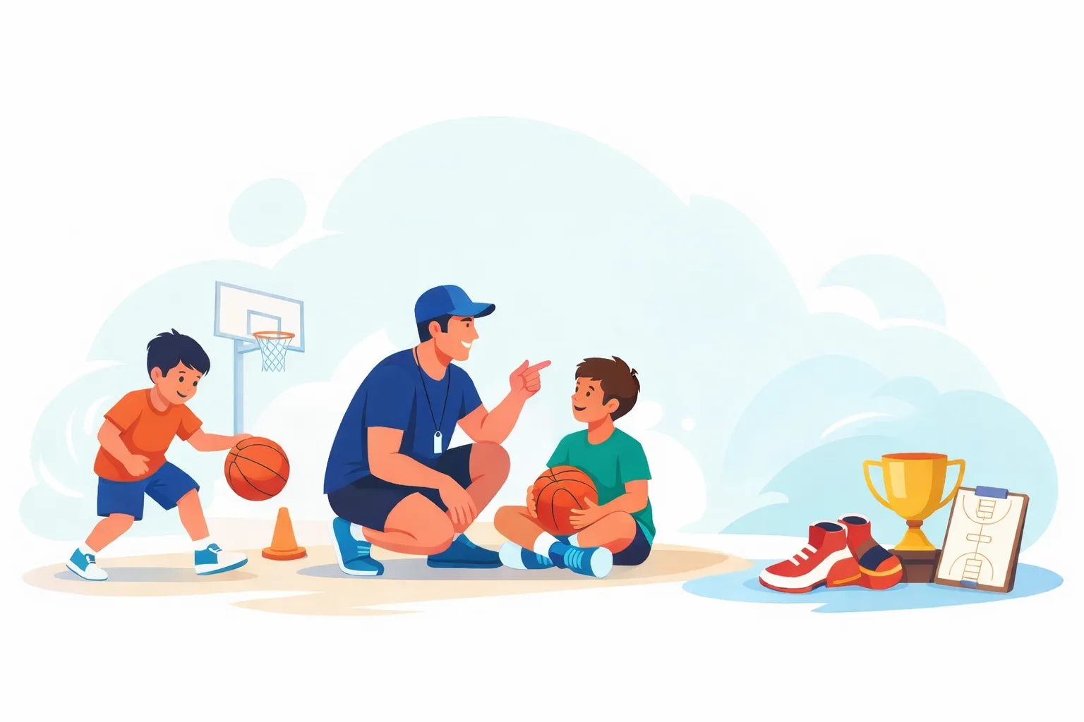 初心者から経験者までの子どもたちの写真